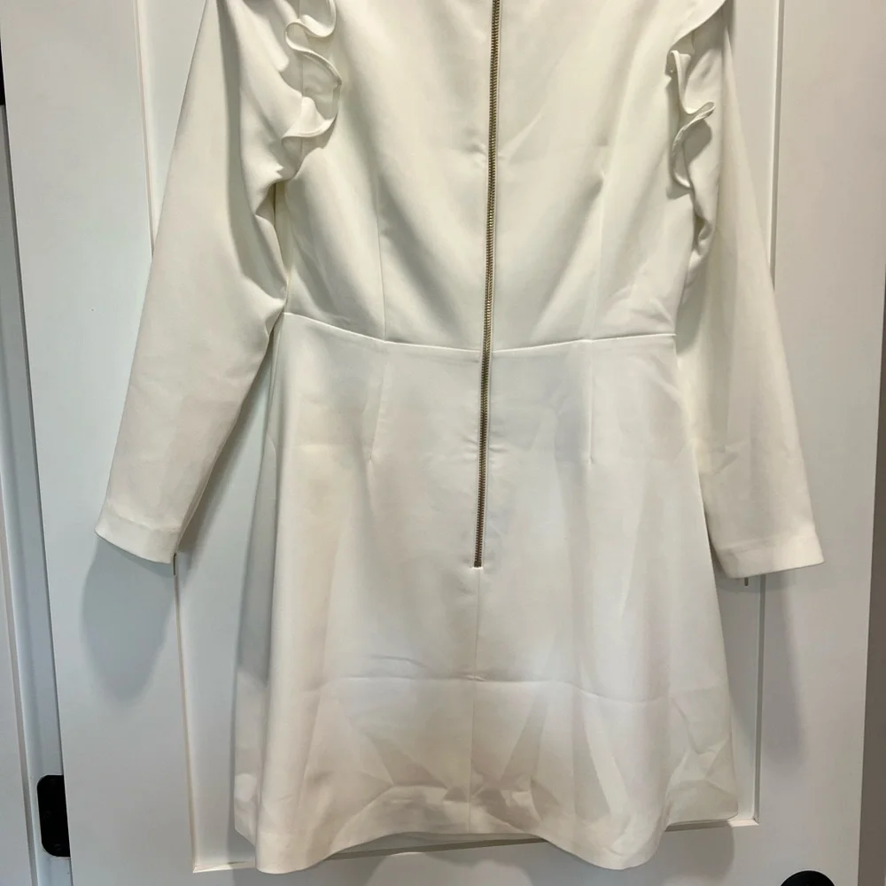Ted Baker Fashal Long Sleeve A-Line White Dress SZ 3 NWT Perfect for holidays - Picture 2 of 12
